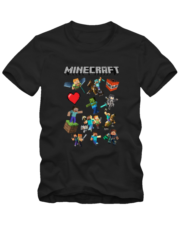 Minecraft marškinėliai character and skins Minecraft marškinėliai character and skins